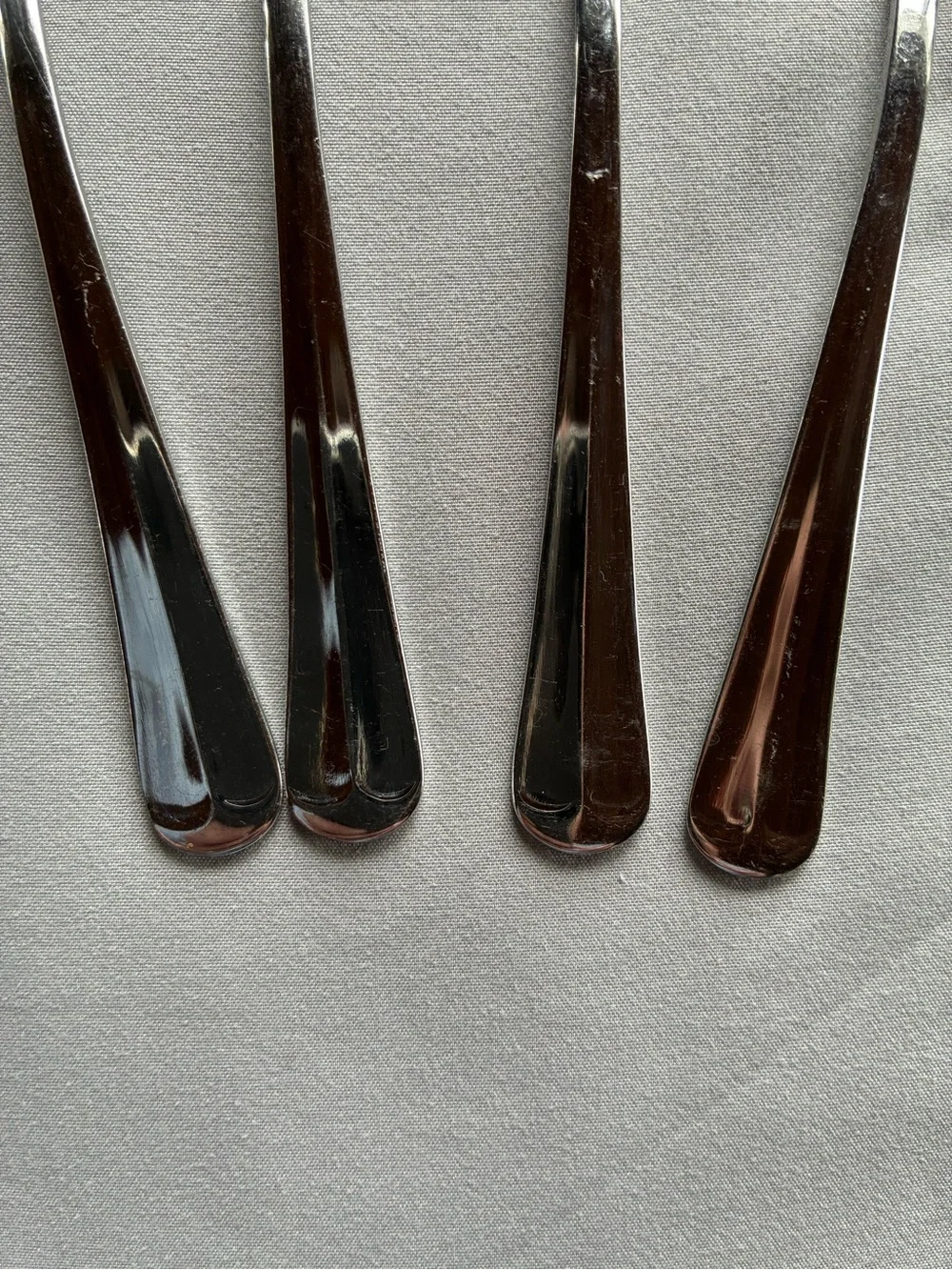 Reed & Barton Crest Flatware 4 Teaspoons + Sugar Spoon Stainless Lot